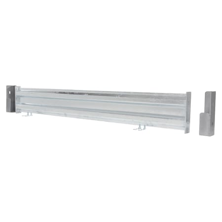 Vestil Galvanized Guard Rail-Drop In 65.875 In GR-F2R-DI-6-HDG